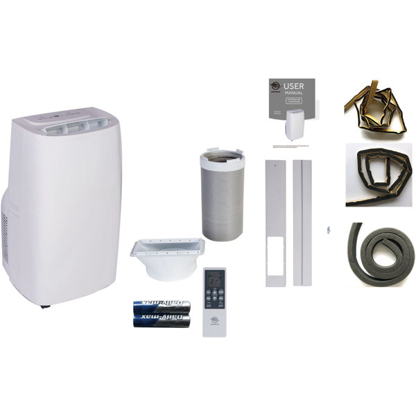 Airemax 10000 BTU BTU Portable Air Conditioner with Heater and Remote